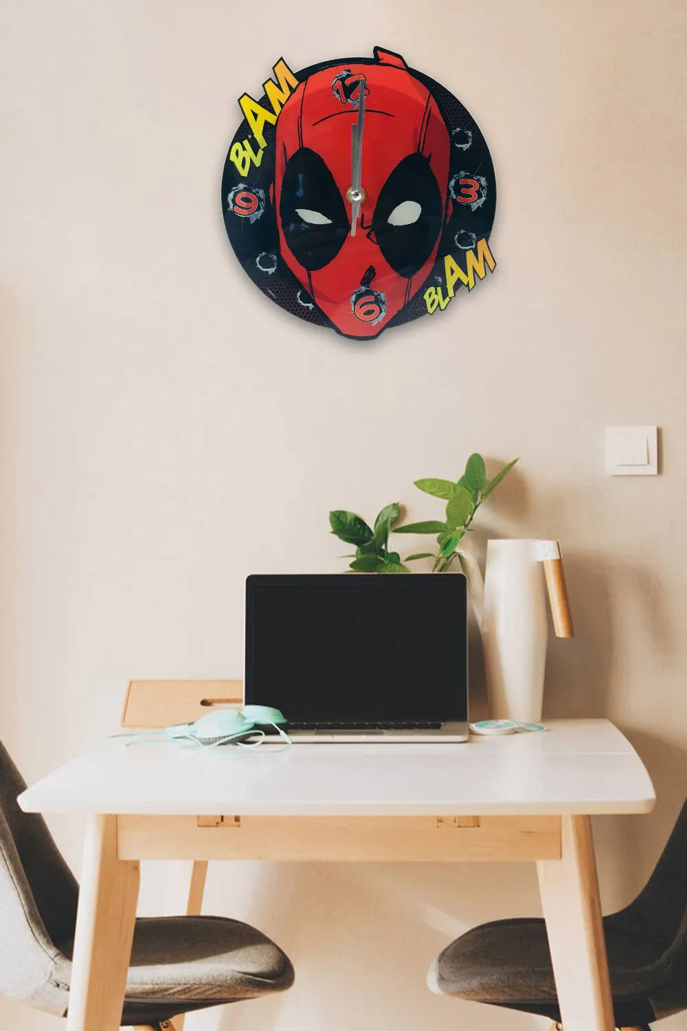 Marvel Deadpool Wall Clock - Acrylic