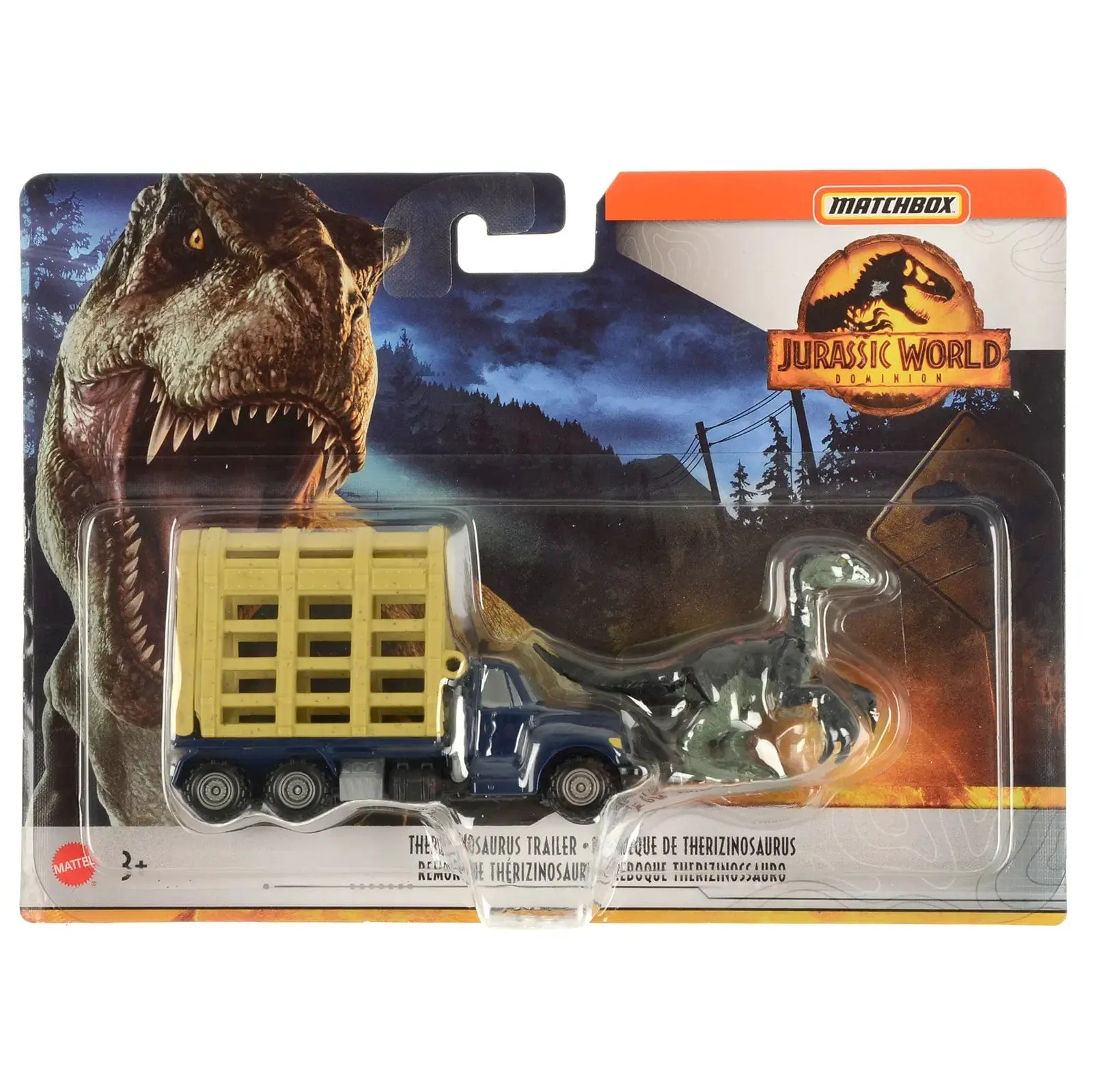 Matchbox Jurassic World Dinosaur Transporter Vehicle With Figure