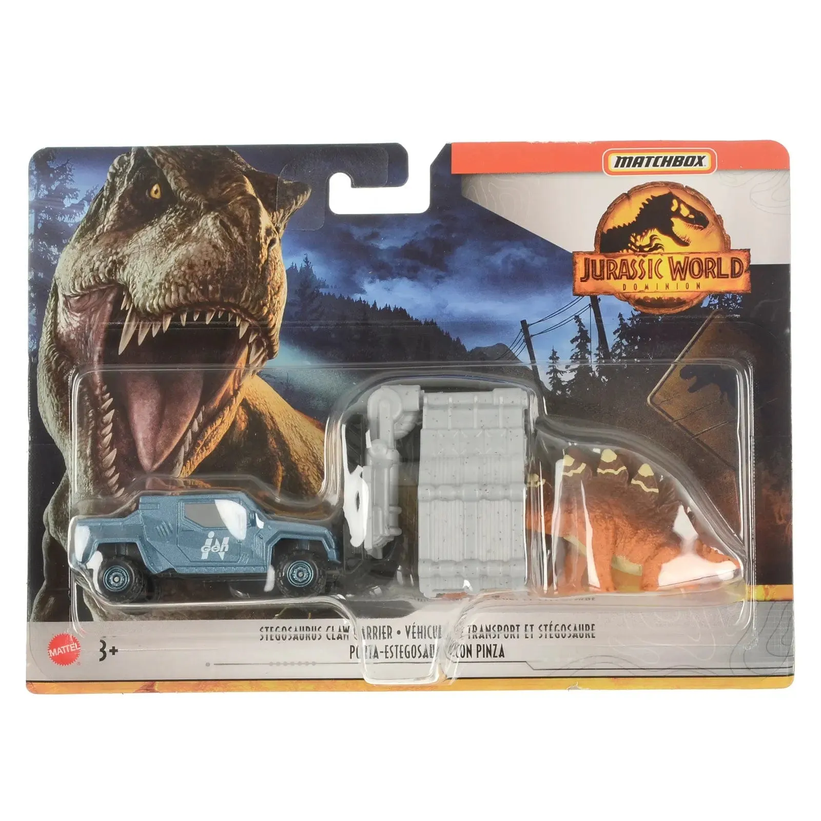 Matchbox Jurassic World Dinosaur Transporter Vehicle With Figure