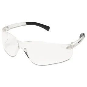 MCR Safety BK110 BEARKAT CLEAR LENS SAFETY GLASSES BLACK TEMPLE S