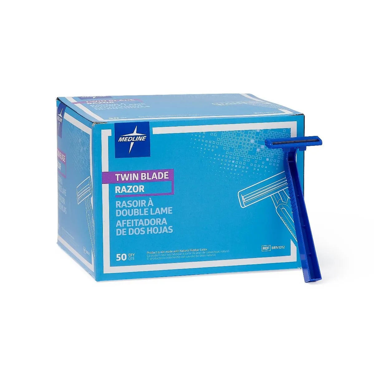 Medline Disposable Twin Blade Facial Razor