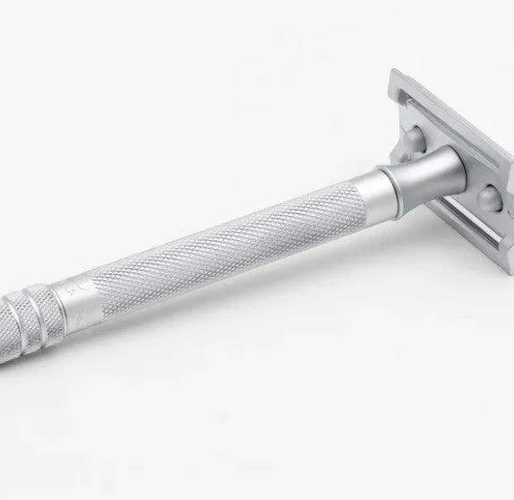 Merkur - 22C Long Handle Safety Razor, Matt Chrome Handle