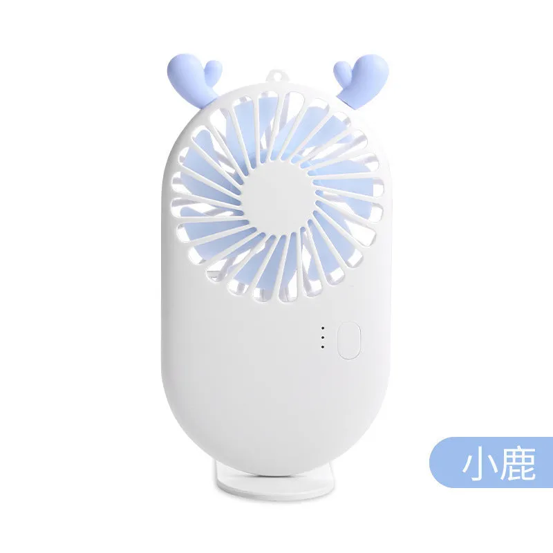 Mini fan hanging neck hand usb charging pocket portable stand