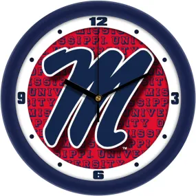 Mississippi Rebels Wall Clock - Dimension