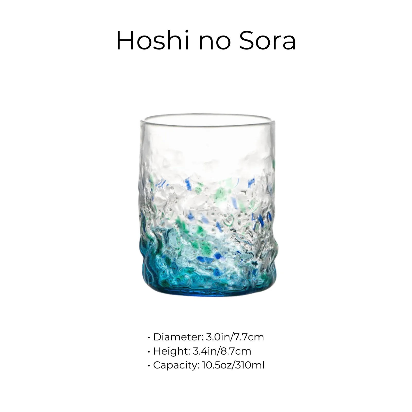 Misuno Handcrafted Starry Night Glow Glass