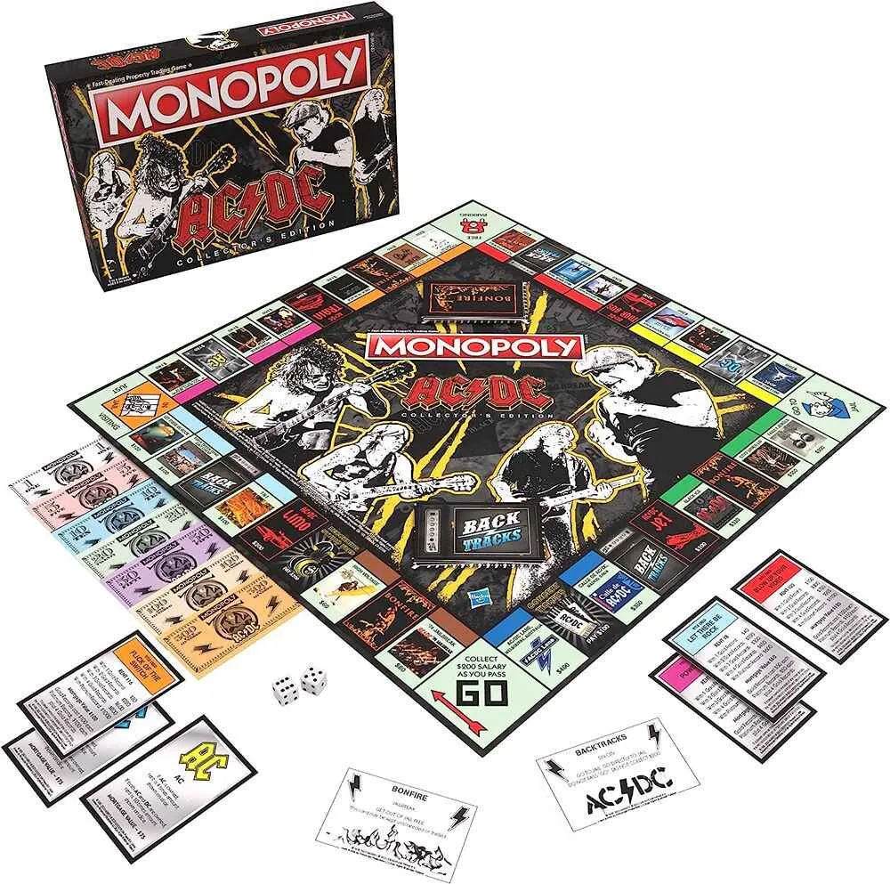 Monopoly AC/DC Collectors Edition Rock Music Band Board Game