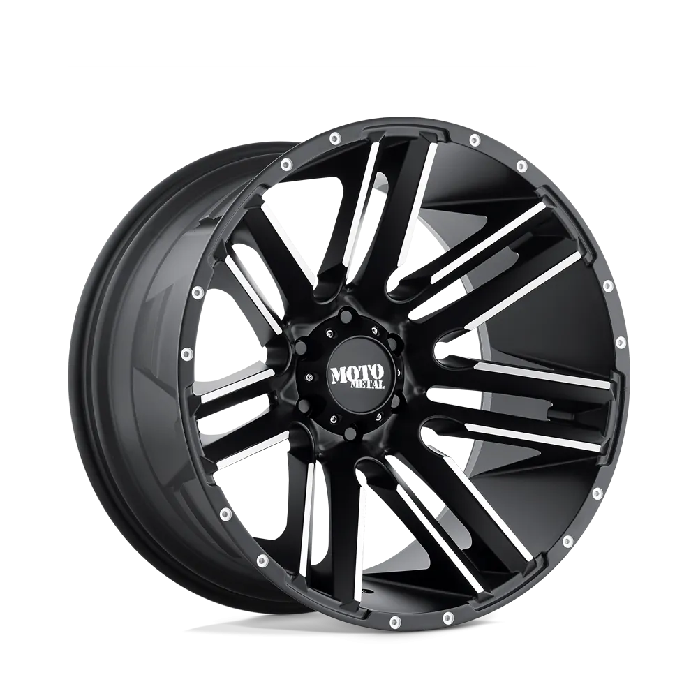 Moto Metal MO978 Razor 20X12 8X170 -44 mm Satin Black Machined