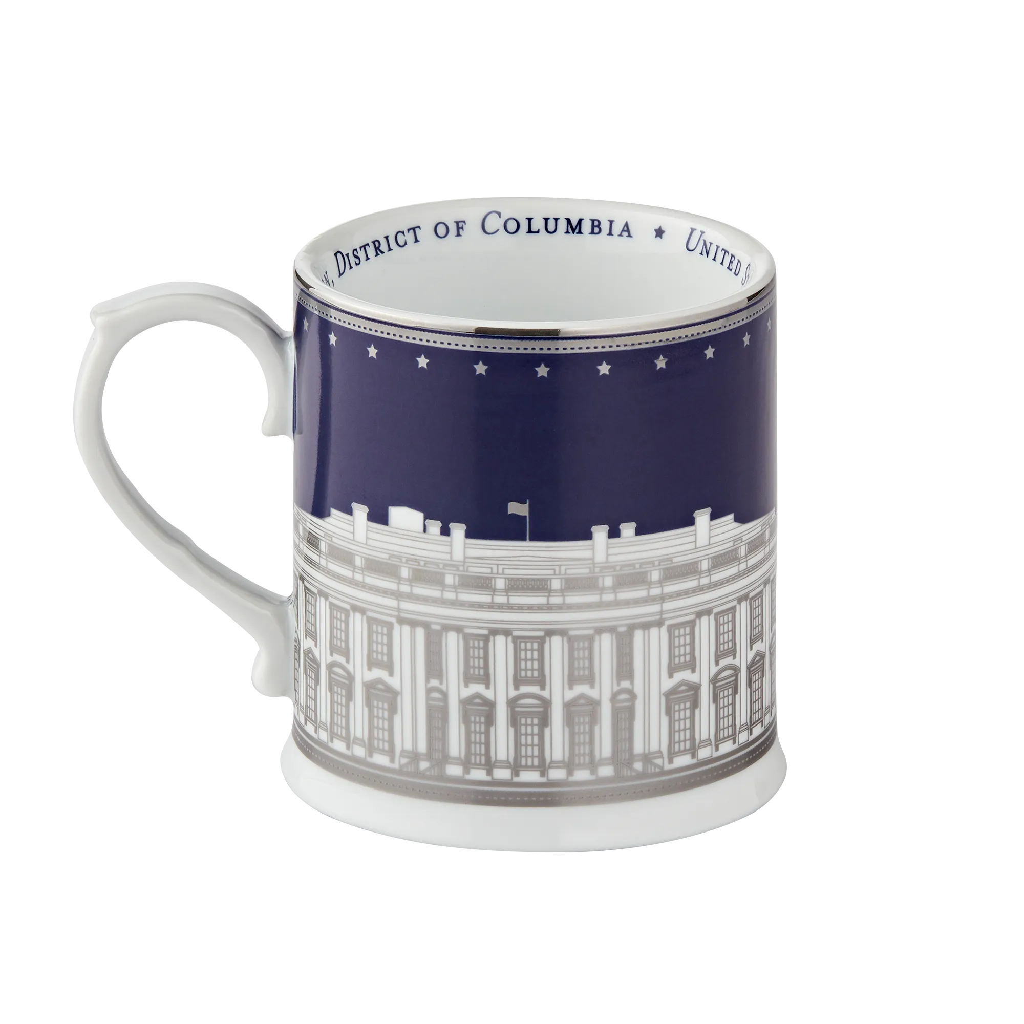 Navy White House Mug