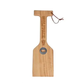 NC State Wolfpack - Hardwood BBQ Grill Scraper with Bottle Opener