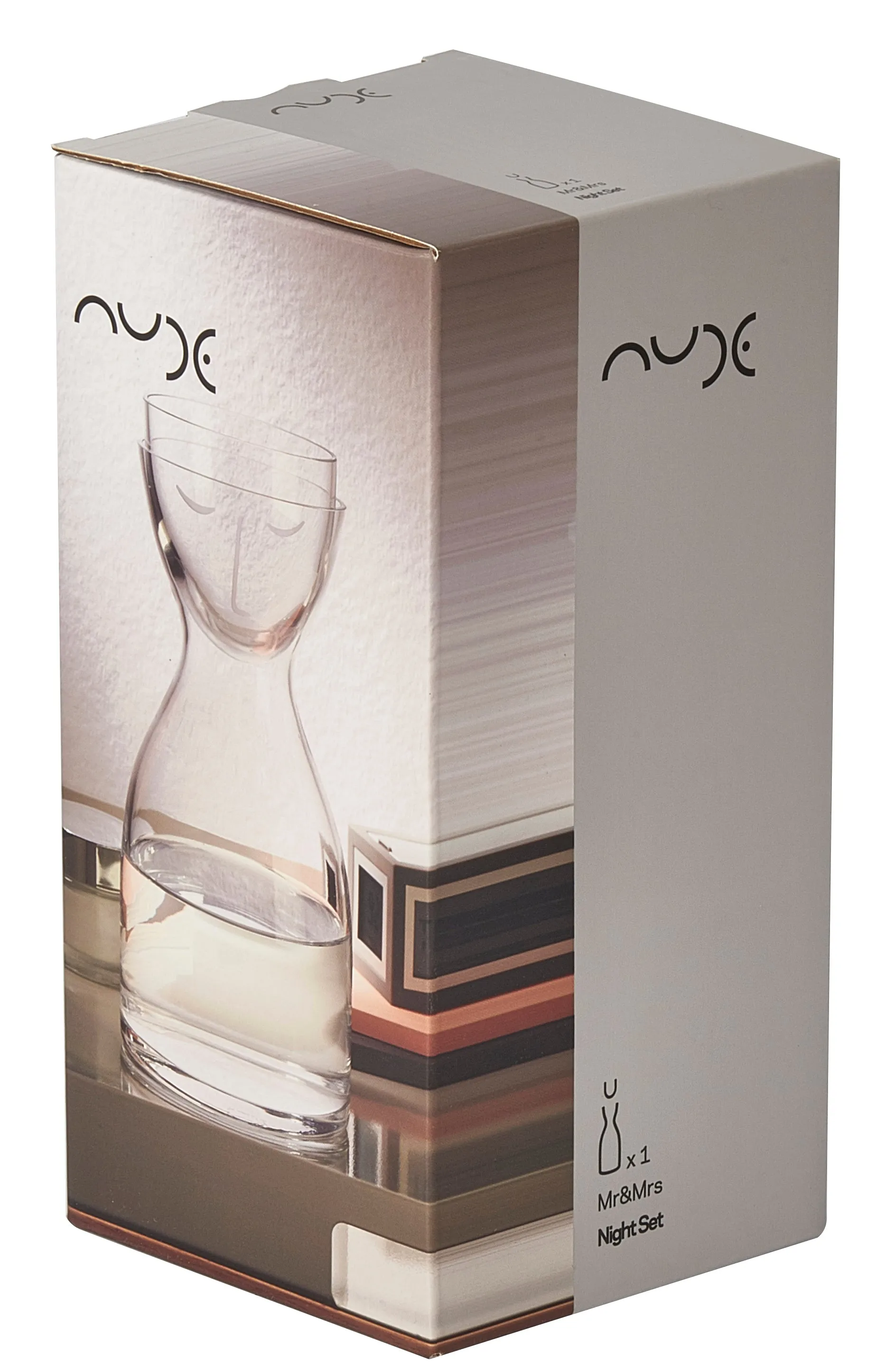 Nude Mr. & Mrs. Night Bottle Set - Pink, 850ml