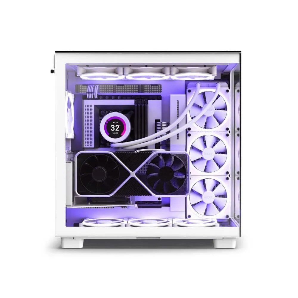 NZXT PC Case H9 Elite ARGB White