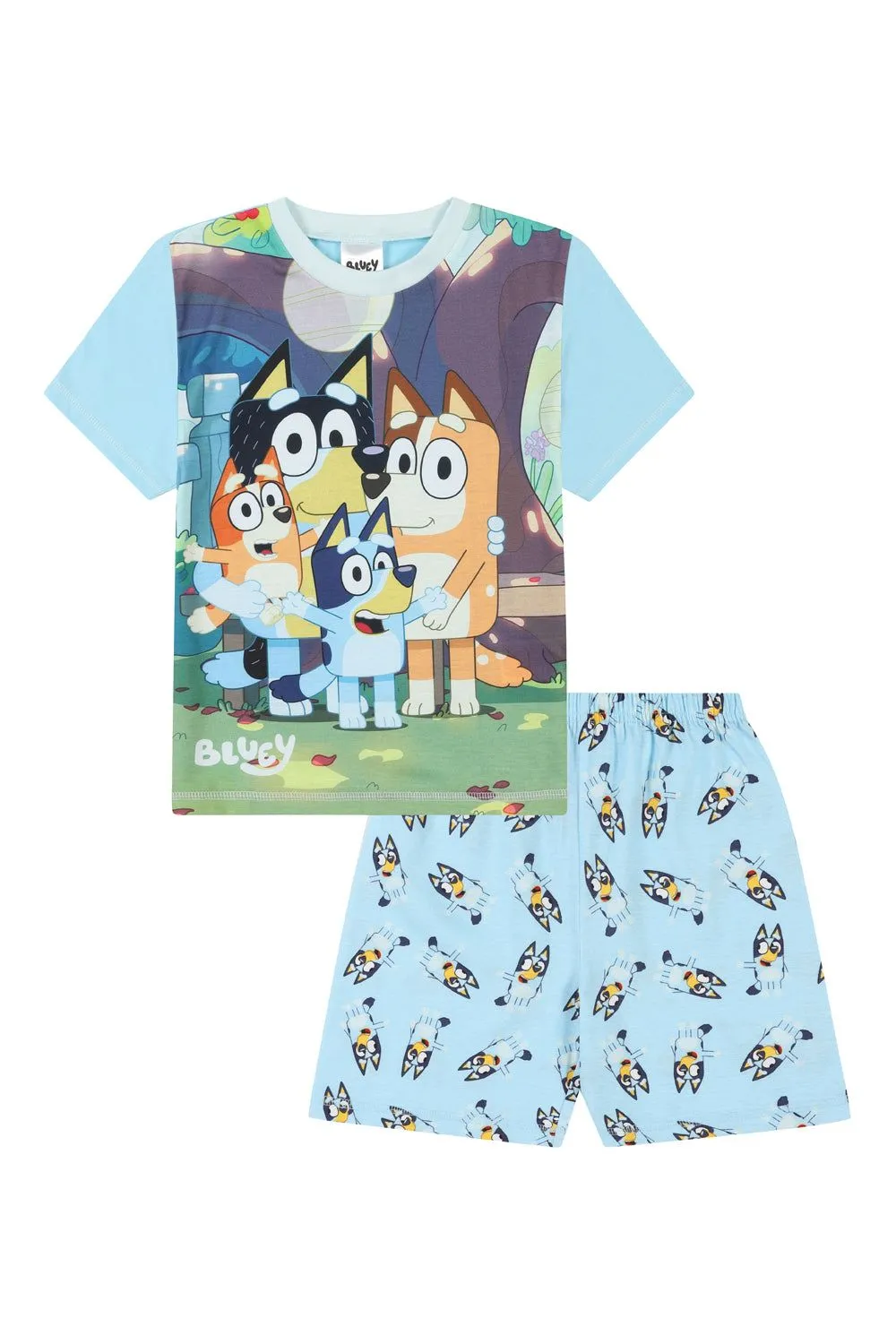 Official Bluey and Bingo Short Pyjamas 18 Months to 7 Years