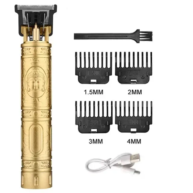 OIMG T9 Vintage Stainless Steel Rechargeable Hair Trimmer