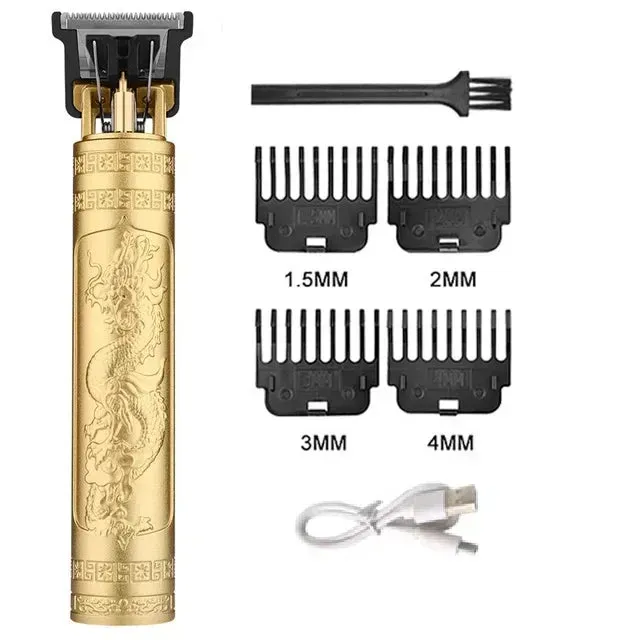 OIMG T9 Vintage Stainless Steel Rechargeable Hair Trimmer