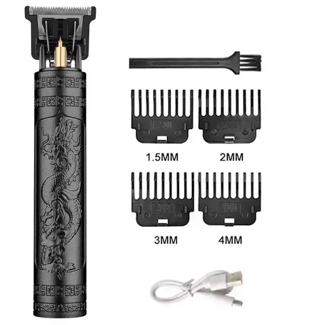 OIMG T9 Vintage Stainless Steel Rechargeable Hair Trimmer