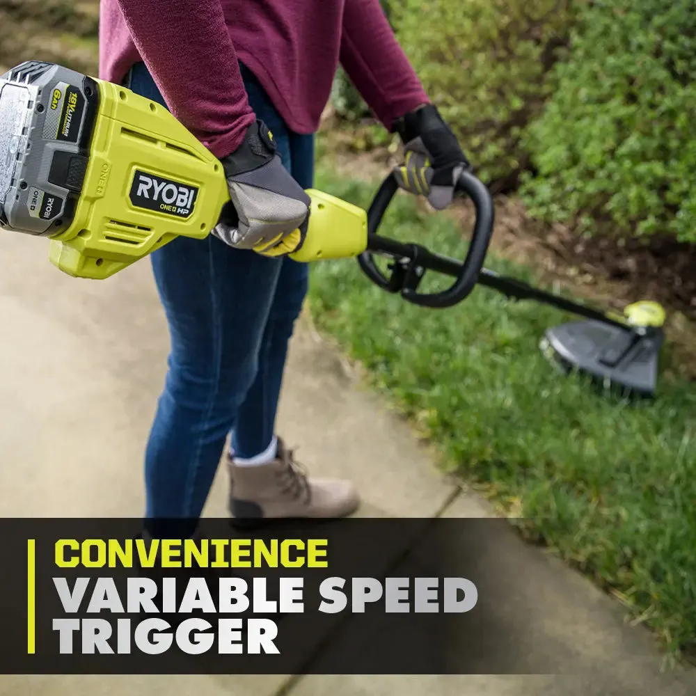 Open Box -  RYOBI ONE  HP 18V Brushless Whisper Series 15 in. Cordless Battery String Trimmer (Tool Only)