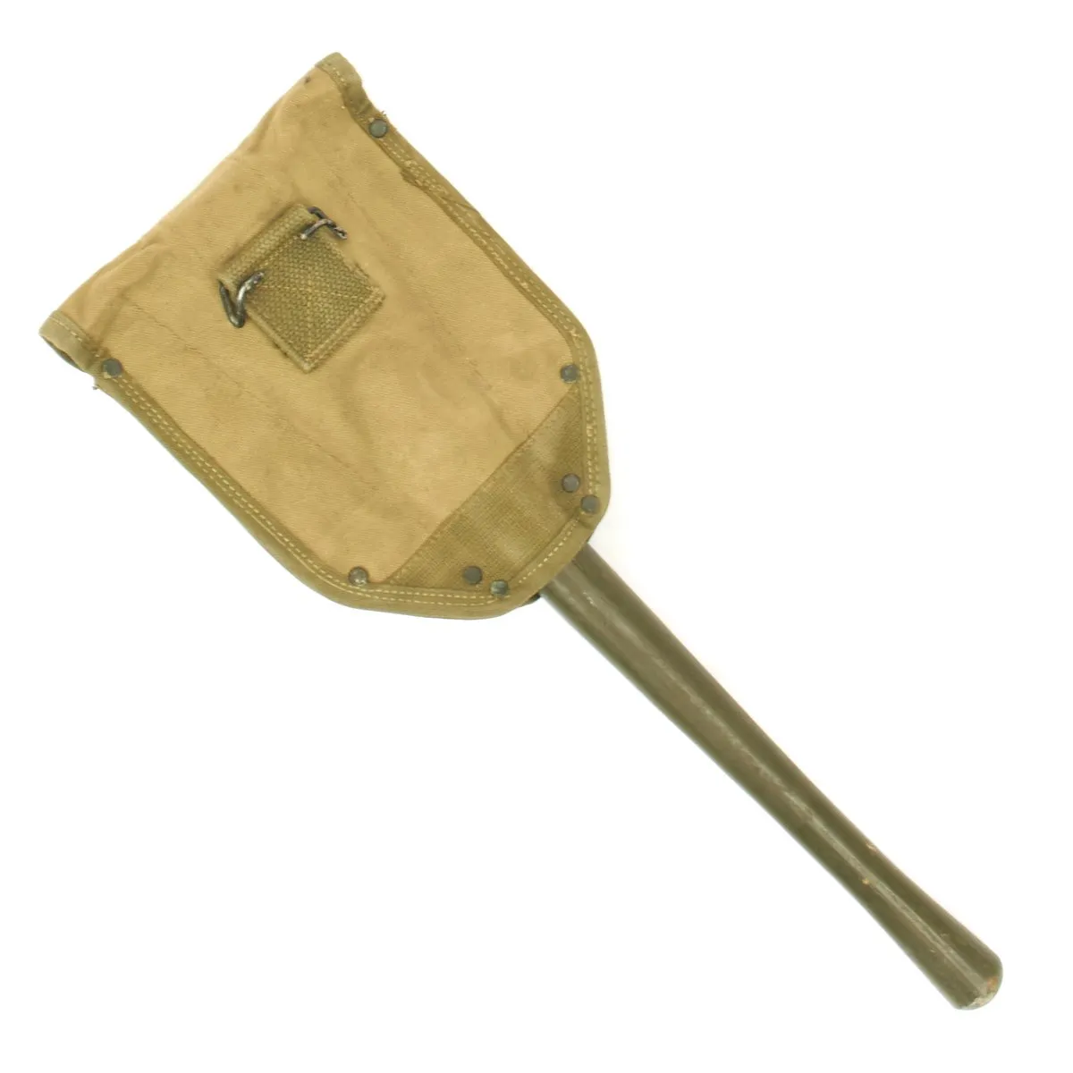 Original U.S. WWII M1943 Entrenching Tool Shovel with Canvas Carrier