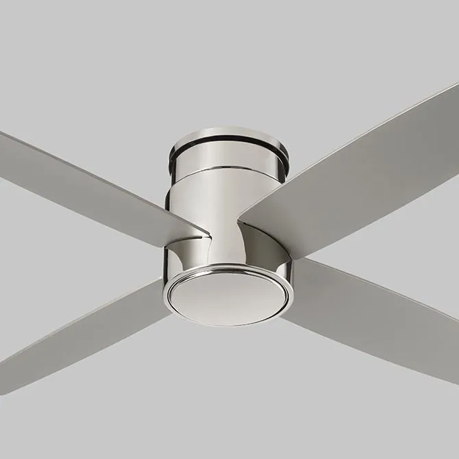 Oslo 52" Hugger Ceiling Fan - Polished Nickel