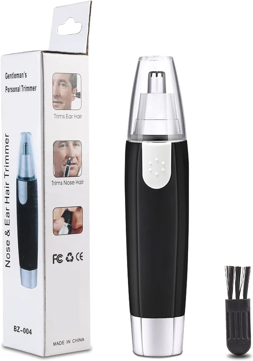 Painless Electric Nose Hair Trimmer, Battery-Operated Nose Hair Razor for Men and Women