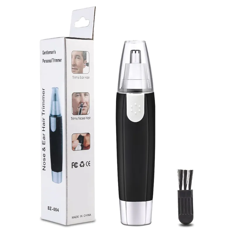 Painless Electric Nose Hair Trimmer, Battery-Operated Nose Hair Razor for Men and Women