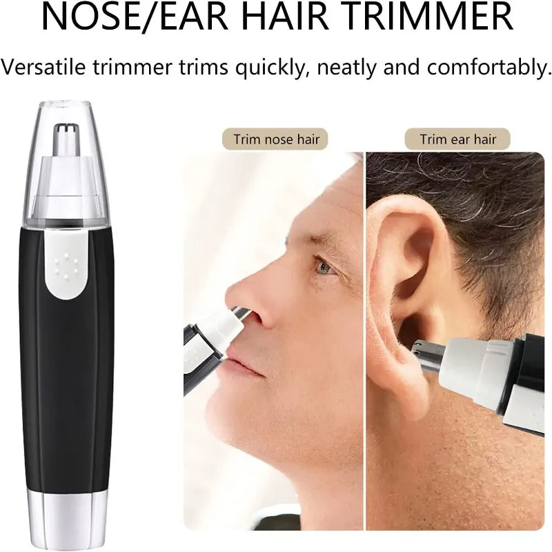 Painless Electric Nose Hair Trimmer, Battery-Operated Nose Hair Razor for Men and Women