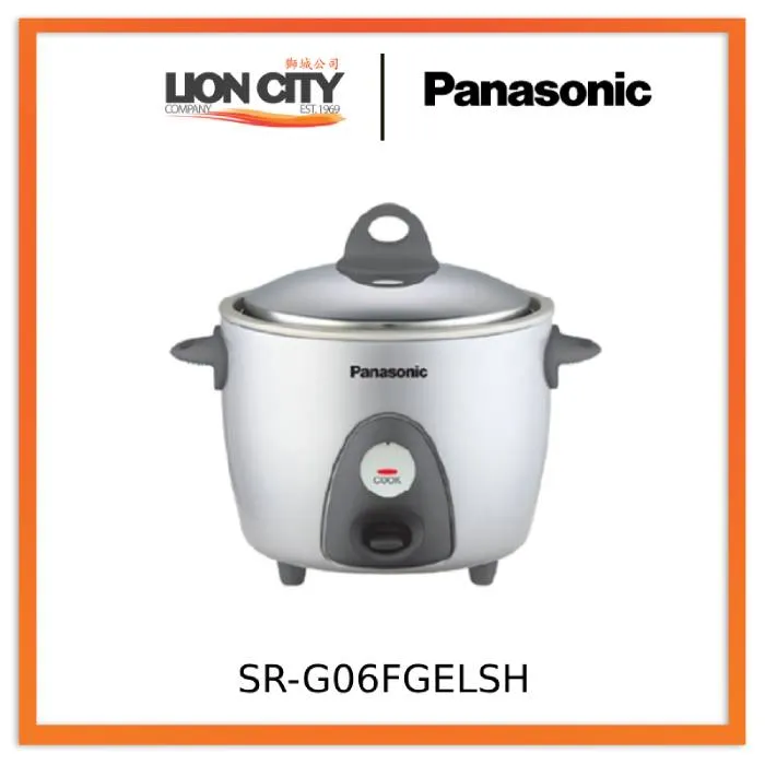 Panasonic SR-G06FGELSH 0.6L Conventional Rice Cooker (Silver)