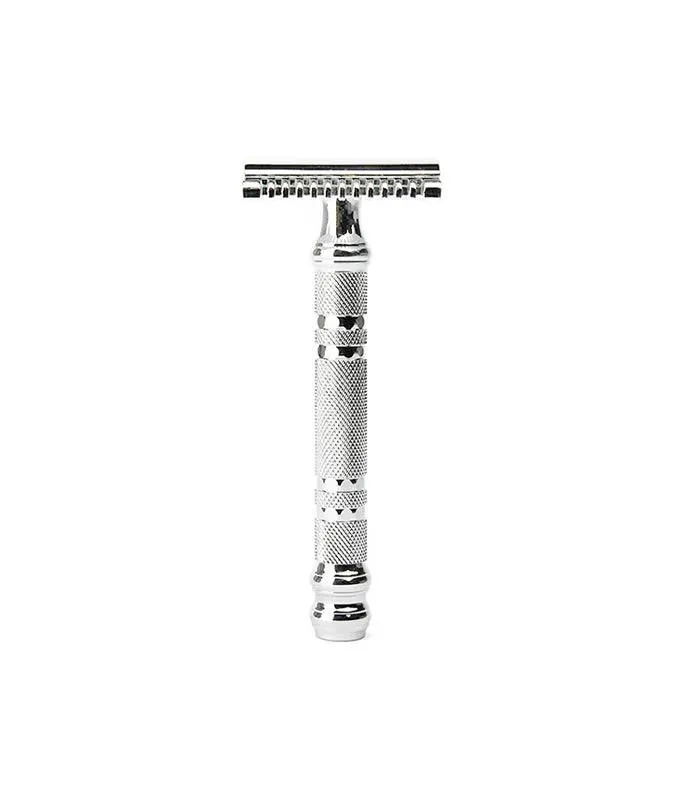 Parker - 24C Safety Razor, 3 piece, Open Comb, Chrome Handle