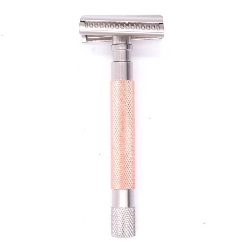 Parker Semi Slant 3 Piece Safety Razor 55SL - Rose Gold