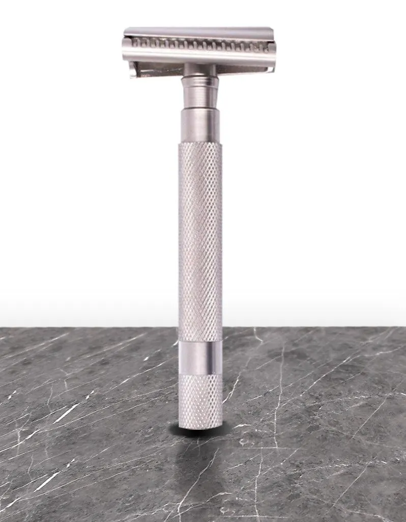 Parker Semi Slant 3 Piece Safety Razor 55SL - Satin Chrome