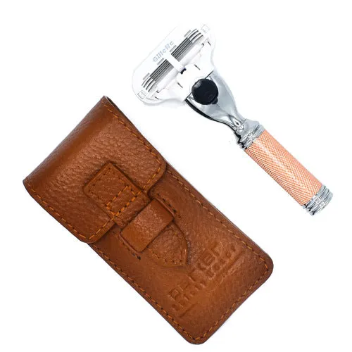 Parker - Venus Compatible Travel Razor With Leather Case