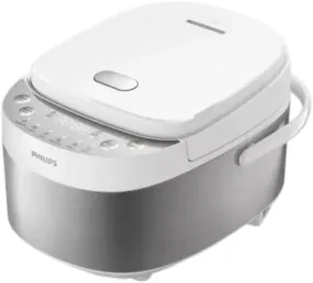 Philips Series 3000 Mini Rice Cooker - Compact Size for small families, 8 Auto Cooking Menus, 4 Layers Inner Pot, Dual temperature sensor, Anti-stick...