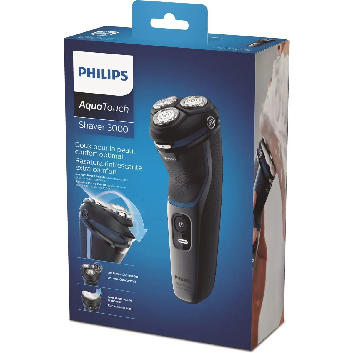 Philips Shaver Series 3000 Wet and Dry, with Pop-Up Trimmer - S3122/51