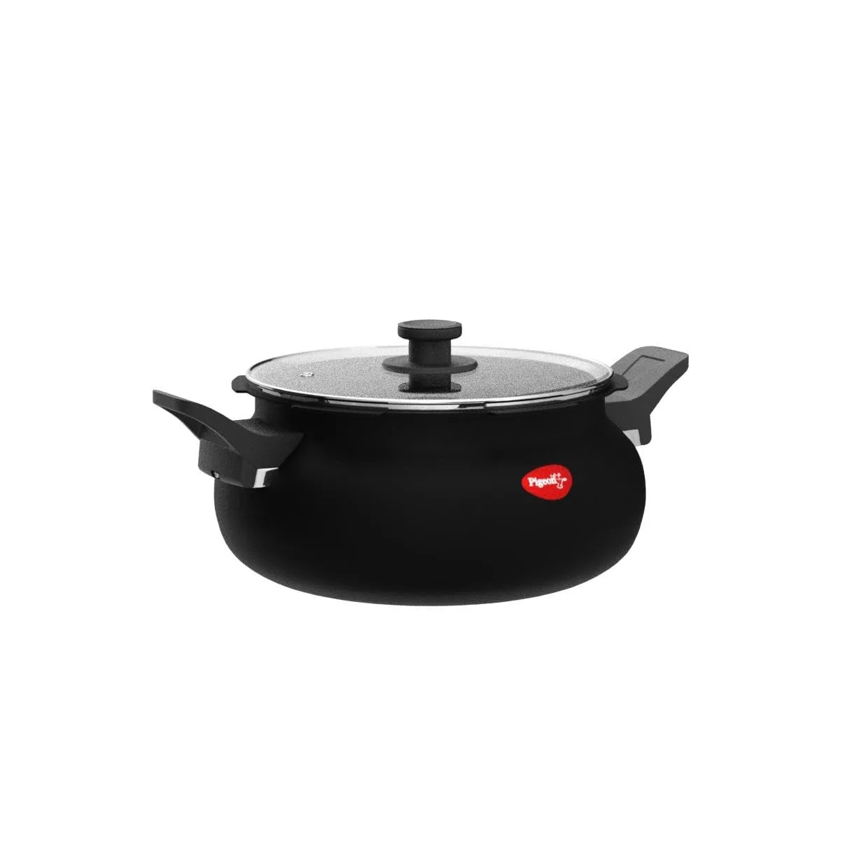 Pigeon By Stovekraft All in One Super Cooker Aluminium with Outer Lid Induction and Gas Stove Compatible 5 Litre Capacity for Healthy Cooking (Black)