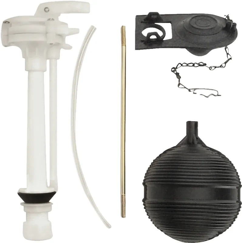 ProSource Economy Toilet Tank Repair Kit, 1 Set-Piece, Black/White :BAG: QUANTITY: 1