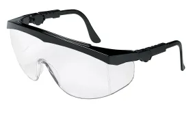 Protective Glasses - MCR Safety TK1 Series Black Clear Lens with Built on Side Shields TK110