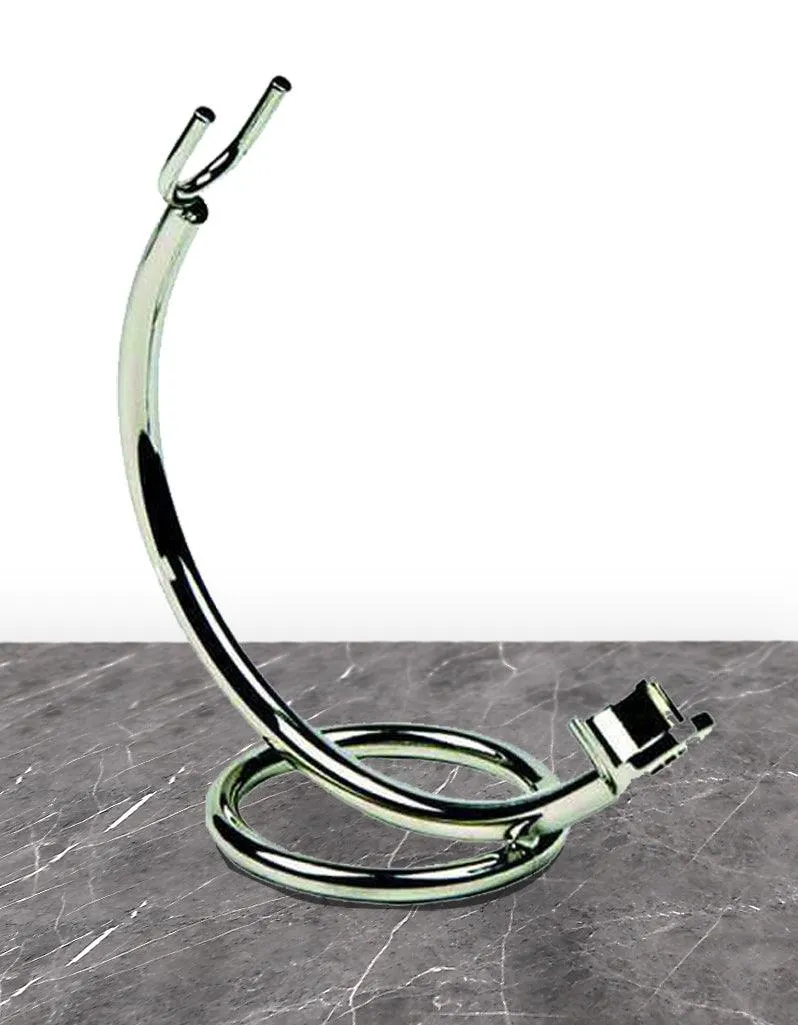 Pure Badger - Chrome Curved Stand for Straight Razors