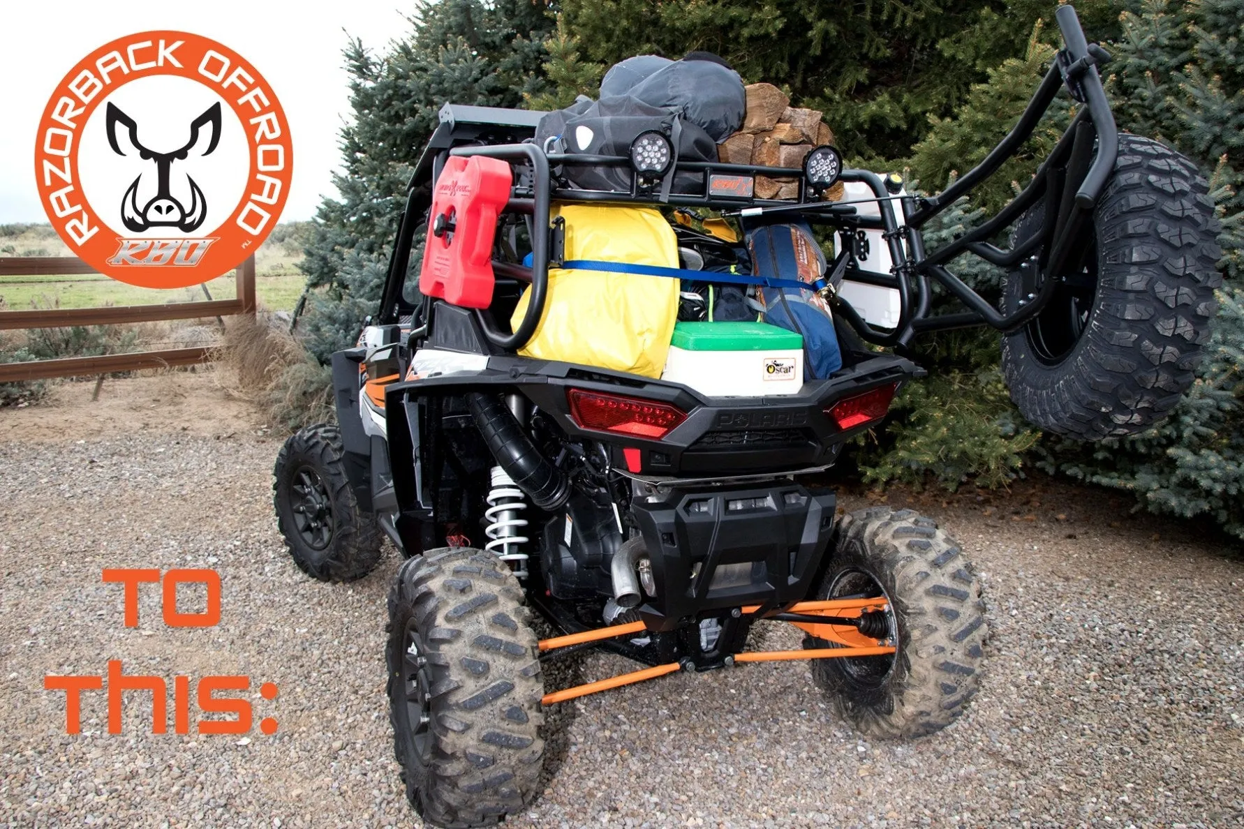 Razorback Offroad Polaris RZR Expedition Cargo Rack