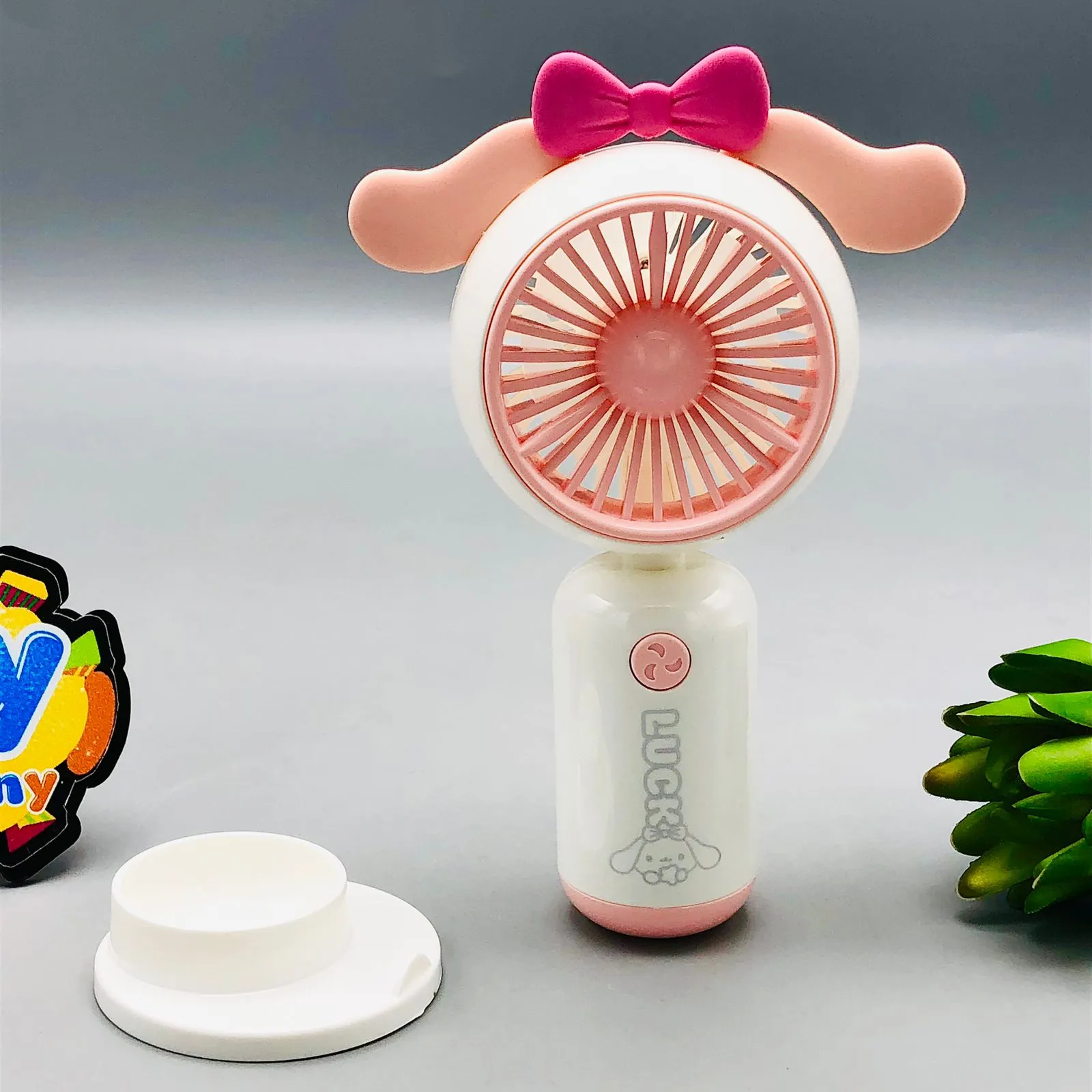 Rechargeable Mini Cartoon Design Desktop Fan