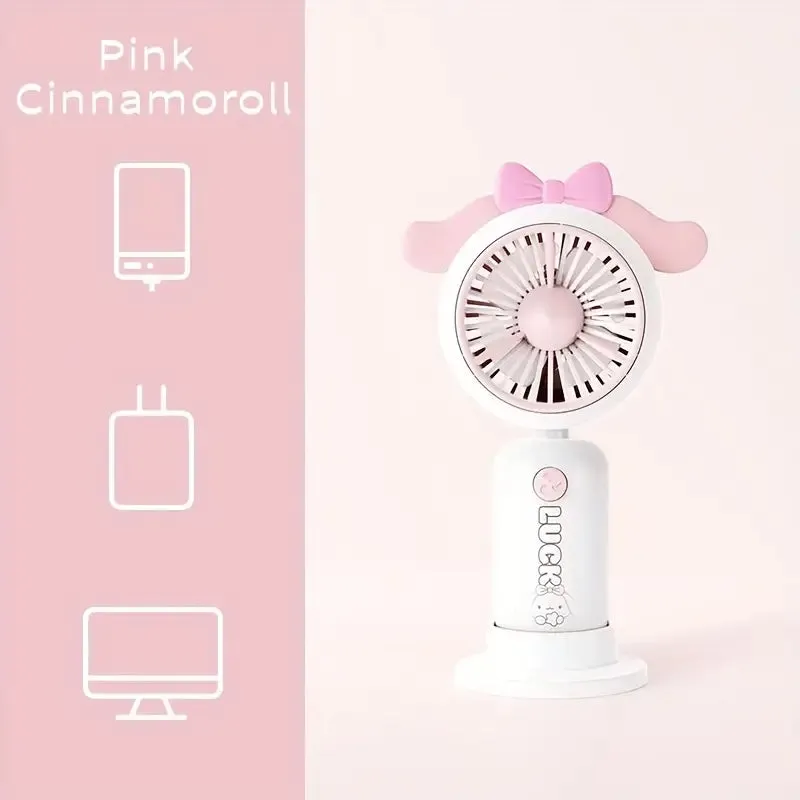 Rechargeable Mini Cartoon Design Desktop Fan