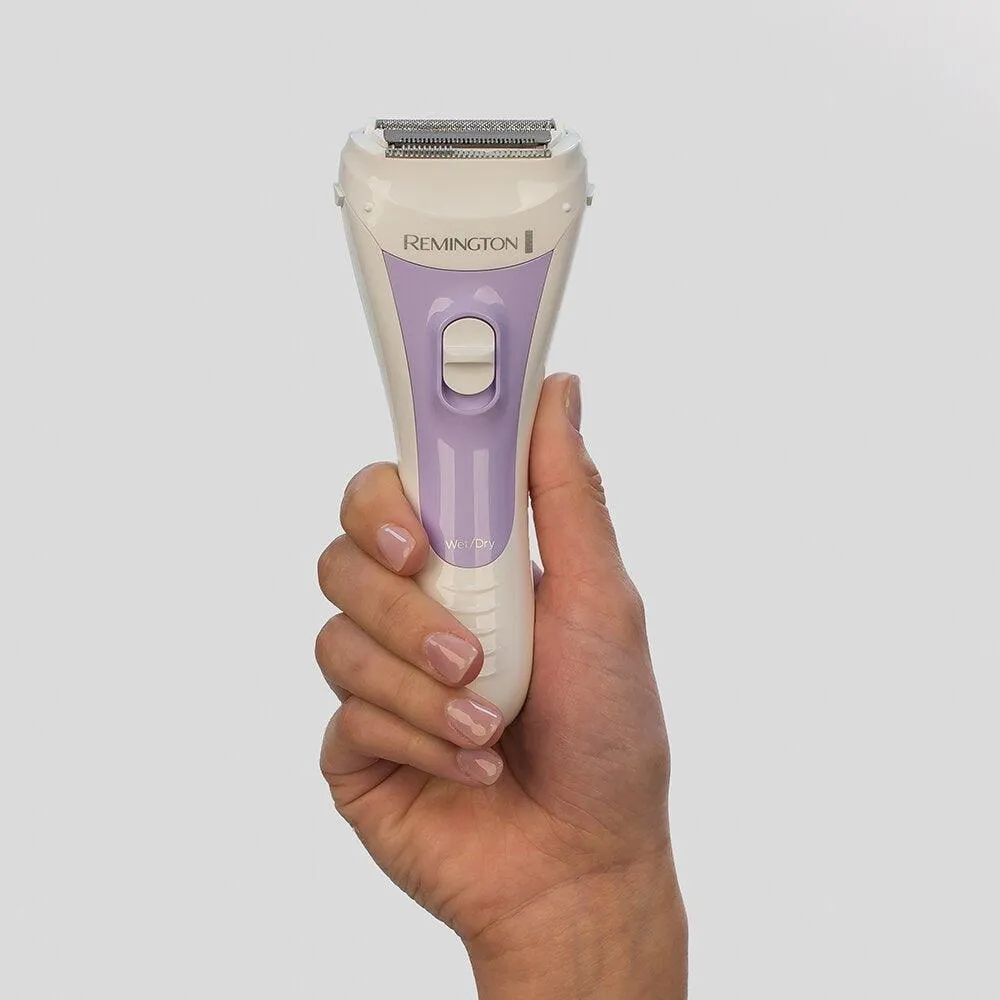 Remington Cordless Wet & Dry Electric Lady Shaver - White & Purple | WSF5060