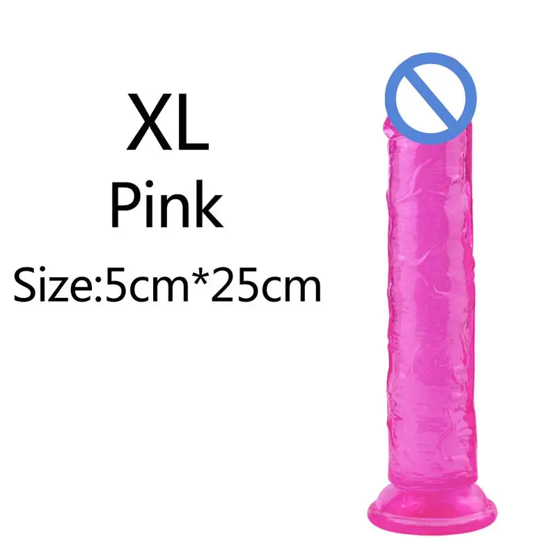 Romulus Dildo Basics Jelly Dildo Various 6 Sizes Body Safe TPE Strong Suction Cup