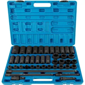 SAKER 1/2 Inches 43 Piece Impact Sockets