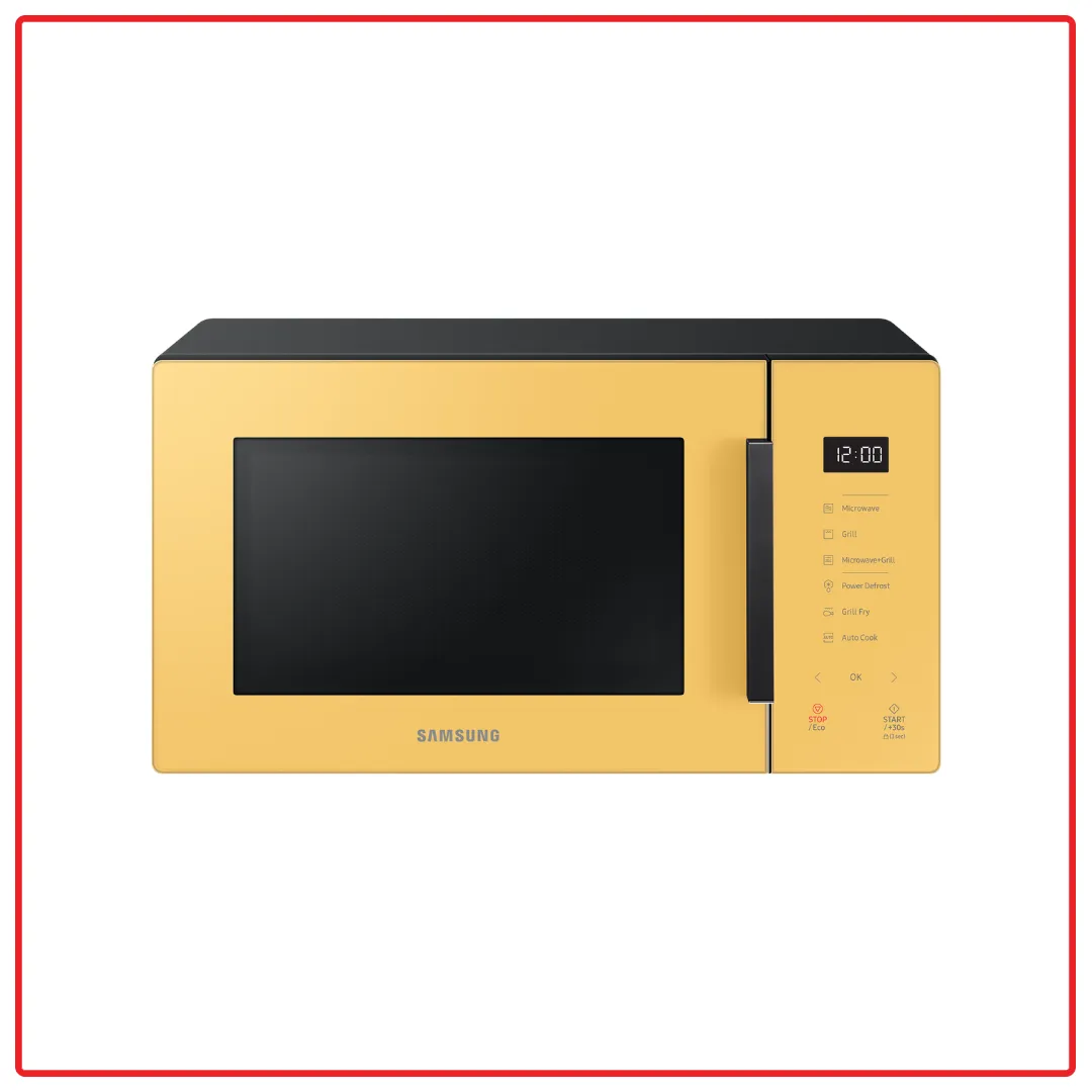 Samsung MG30T5018CV 30L Grill Microwave Oven with Healthy Grill Fry (Jeju Yellow)