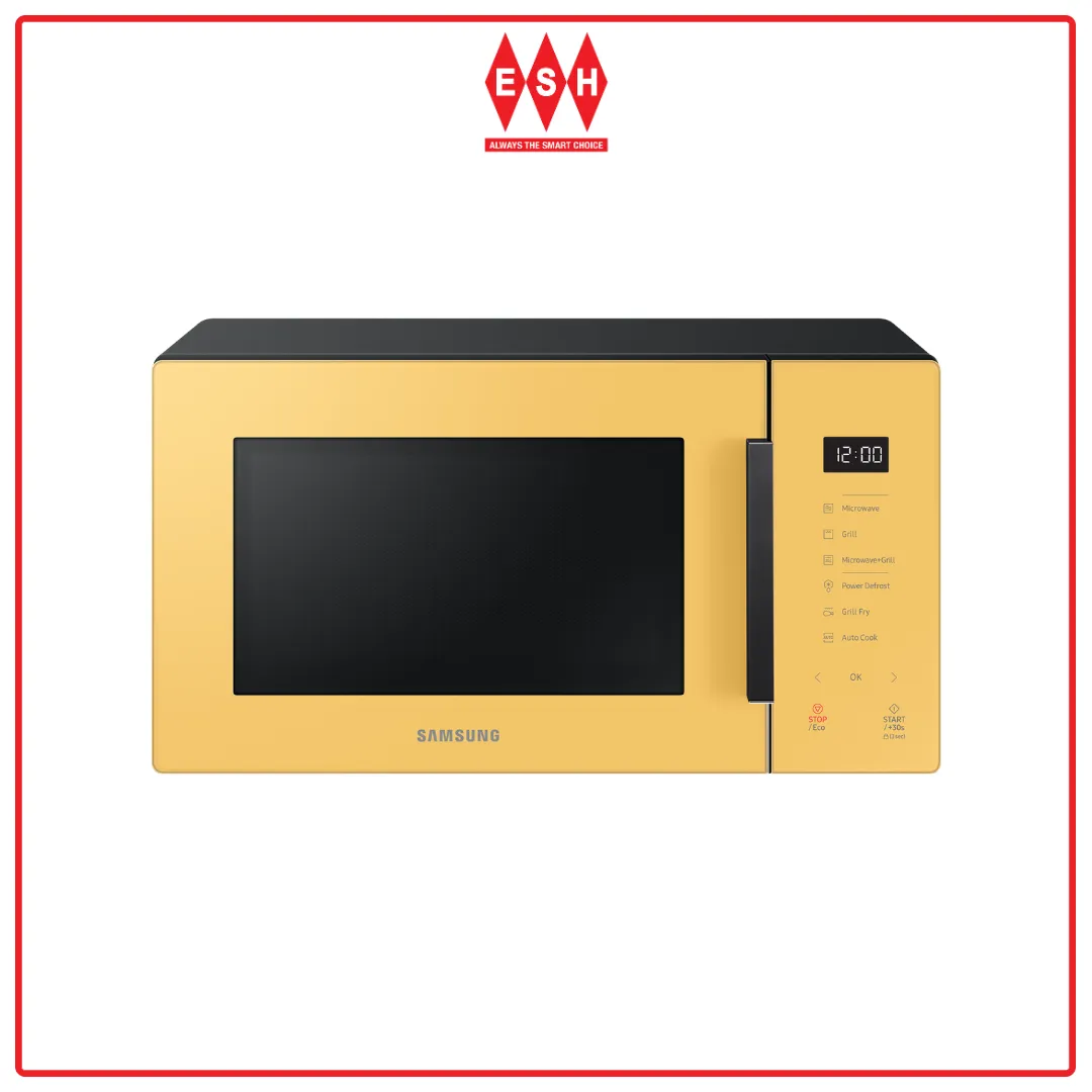 Samsung MG30T5018CV 30L Grill Microwave Oven with Healthy Grill Fry (Jeju Yellow)