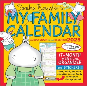 Sandra Boynton's My Family Wall Calendar 2025