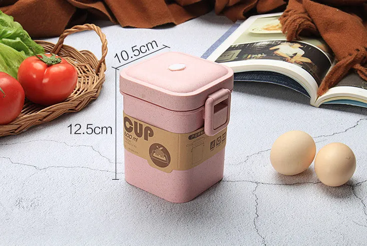 Separate Microwave Oven Light Plastic Lunch Box Transparent Food Container Case