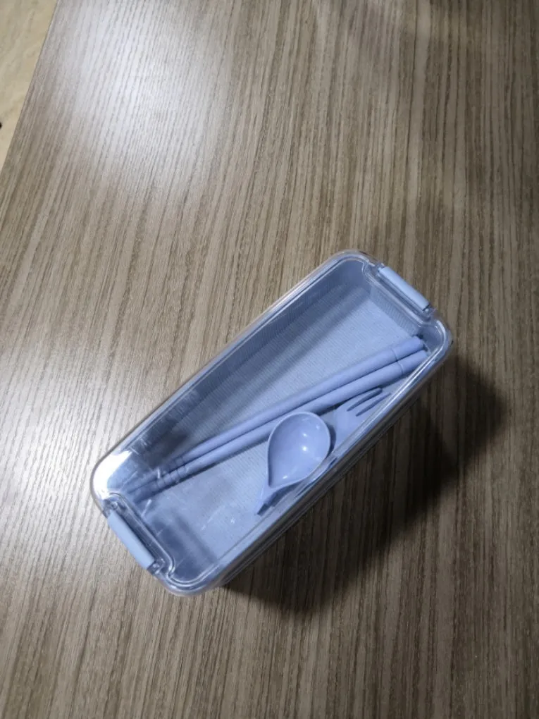 Separate Microwave Oven Light Plastic Lunch Box Transparent Food Container Case