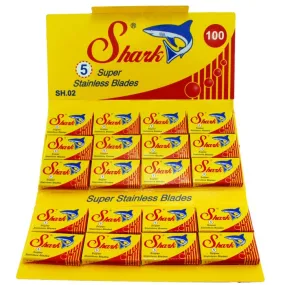 Shark Super Stainless Double Edge Razor Blades, Pack of 100 Blades