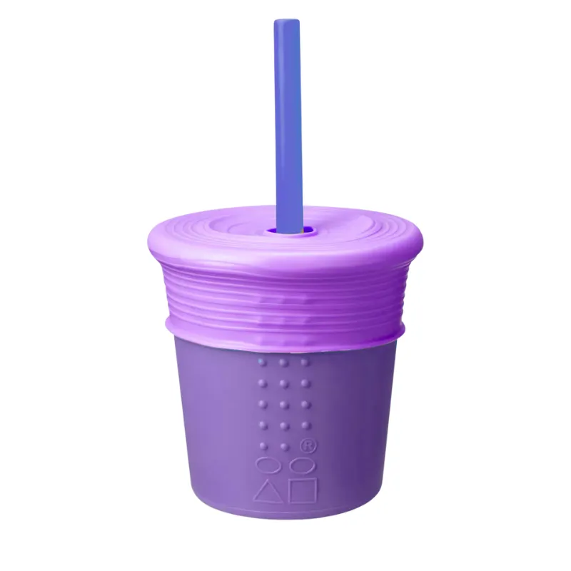 Silicone Kids Straw Cup - 8 oz