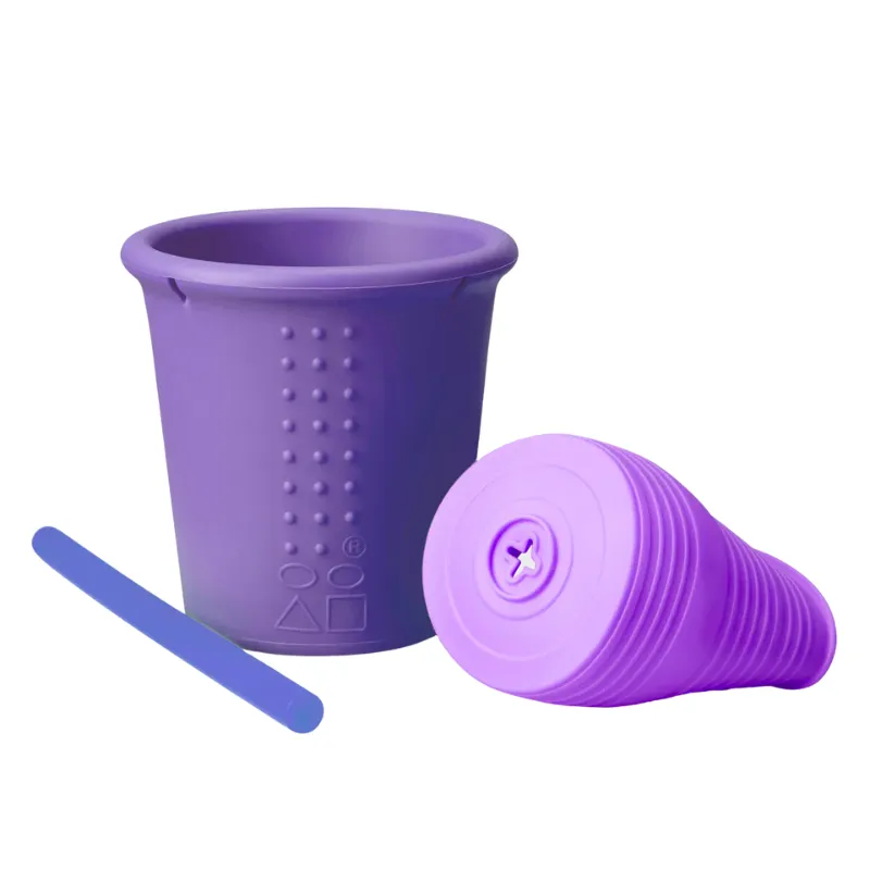 Silicone Kids Straw Cup - 8 oz